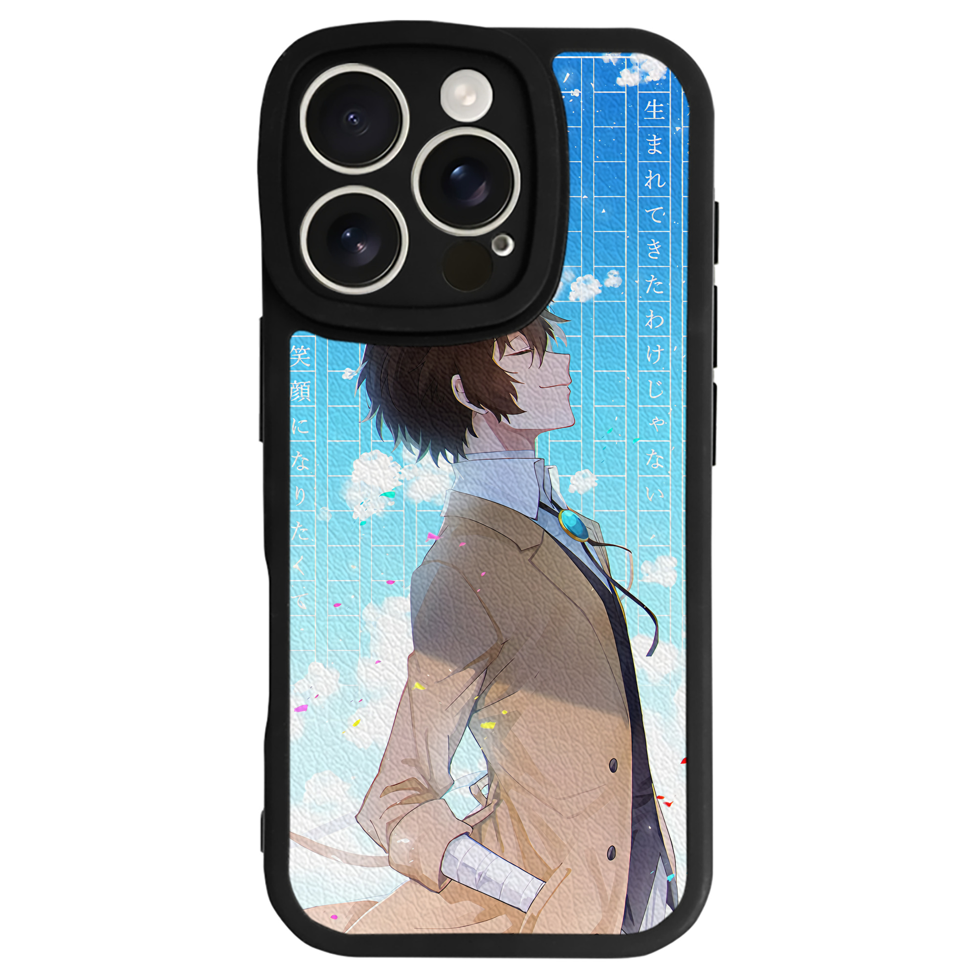 （画像用） 文豪ストレイドッグス Bungo Stray Dogs 【iPhone 16シリーズ対応】シリコンスマホケース（レザー調） 材質：シリコン